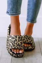Cargar imagen en el visor de la galería, Leopard Print Thick Sole Slip On Slippers