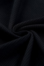 Load image into Gallery viewer, Black Polka Dot Mesh Ruffle Sleeve Knit Top