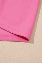 Load image into Gallery viewer, Bright Pink Textured Pearled Ruffle Sleeve Top 2 Piece Shorts Set