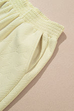 Load image into Gallery viewer, Beige Textured Puff Sleeve Top and Pants Set
