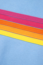 Load image into Gallery viewer, Beau Blue Striped Accent Pullover and Shorts Two Piece Casual Set