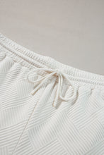 Load image into Gallery viewer, Beige Plus Size Textured Collared Top and Pants Set