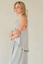 Load image into Gallery viewer, Davi & Dani Drawstring Hem Round Neck Tank and Pants Set