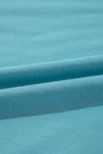 Cargar imagen en el visor de la galería, Light Blue Colorblock Patchwork Crew Neck Loose Sweatshirt