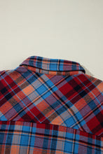 Cargar imagen en el visor de la galería, Red Plaid Print Loose Vintage Shirt