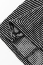 Load image into Gallery viewer, Black Textured Ruffled Flutter Sleeve Mini Dress