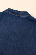 Load image into Gallery viewer, Real Teal Sleeveless Tiered Chambray Maxi Dress