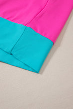 Cargar imagen en el visor de la galería, Rose Red Contrast Trim Cap Sleeve Tee Shorts Set