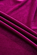 Load image into Gallery viewer, Red Dahlia Velvet Short Sleeve Shirred Waist Tiered Maxi Dress