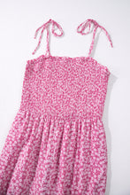 Cargar imagen en el visor de la galería, Phalaenopsis Thin Straps Smocked Bodice Wide Leg Floral Jumpsuit