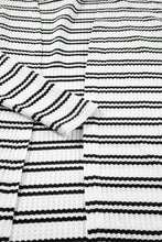 Cargar imagen en el visor de la galería, Black Stripe Print Open Front Duster Cardigan