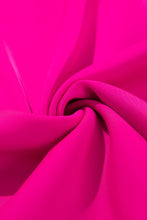 Cargar imagen en el visor de la galería, Bright Pink Pleated Mock Neck Frilled Trim Sleeveless Top