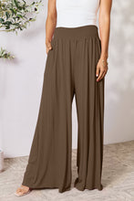 Cargar imagen en el visor de la galería, Double Take Full Size Smocked Wide Waistband Wide Leg Pants