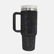 Cargar imagen en el visor de la galería, Rhinestone Stainless Steel Tumbler with Lid and Straw