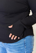 Load image into Gallery viewer, Culture Code Full Size Ribbed Round Neck Long Sleeve Top