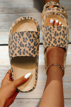 Cargar imagen en el visor de la galería, Leopard Print Thick Sole Slip On Slippers