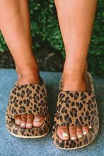 Cargar imagen en el visor de la galería, Leopard Print Thick Sole Slip On Slippers