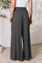 Cargar imagen en el visor de la galería, Double Take Full Size Smocked Wide Waistband Wide Leg Pants