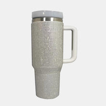 Cargar imagen en el visor de la galería, Rhinestone Stainless Steel Tumbler with Lid and Straw
