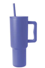 Cargar imagen en el visor de la galería, Monochromatic Stainless Steel Tumbler with Matching Straw
