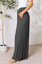 Cargar imagen en el visor de la galería, Double Take Full Size Smocked Wide Waistband Wide Leg Pants