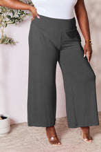 Cargar imagen en el visor de la galería, Double Take Full Size Smocked Wide Waistband Wide Leg Pants