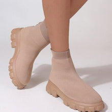 Cargar imagen en el visor de la galería, Mesh Round Toe Platform Boots