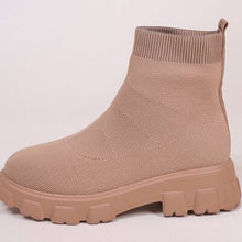 Cargar imagen en el visor de la galería, Mesh Round Toe Platform Boots
