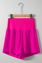 Cargar imagen en el visor de la galería, Hot Pink Pocketed Wide Waistband Swim Shorts
