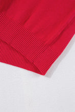 Cargar imagen en el visor de la galería, Fiery Red Tinsel Merry Letter Drop Shoulder Baggy Sweater
