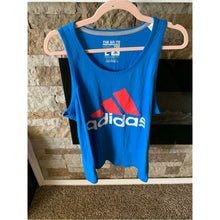Load image into Gallery viewer, Adidas Vintage 80s Tank Top Women's Blue and Red White
