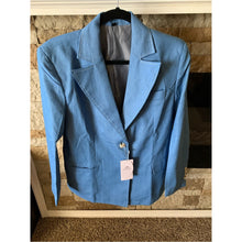 Load image into Gallery viewer, BNWT Vintage 90s Retro High-Waist Tailored Blue Women's Suit Denim
