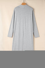 Cargar imagen en el visor de la galería, Light Grey Split Long Cardigan and Skinny Pants Lounge Set
