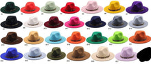 Load image into Gallery viewer, Fedora Hats with Leopard Hat Bands
