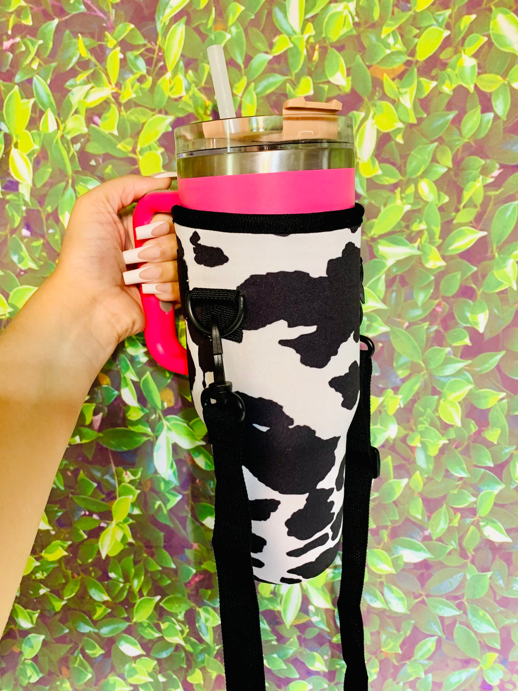 40 Ounce Tumbler Koozie with Crossbody Strap