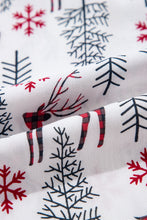 Load image into Gallery viewer, White Christmas Deer Printed Shirt and Shorts Lounge Set
