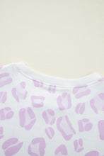 Cargar imagen en el visor de la galería, Pink Leopard Animal Print Pullover and Shorts Loungewear
