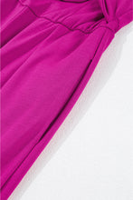 Cargar imagen en el visor de la galería, Bright Pink Bowknot Strapless Wide Leg Jumpsuit
