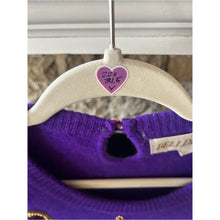 Load image into Gallery viewer, Vintage 80s Purple Embellished Angora Lambswool Sequins Knit Dress
