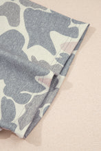 Cargar imagen en el visor de la galería, Multicolour Retro Camouflage Print Plus Size 2pcs Outfit

