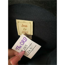 Cargar imagen en el visor de la galería, Vintage 90s Wine Print Navy Zip-Front Jacket - Merlot Bling Zipper
