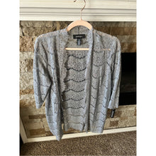 Load image into Gallery viewer, Brand New Vintage R&amp;M Richards Silver Sheer Sparkly Lace Jacket
