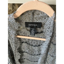 Load image into Gallery viewer, Brand New Vintage R&amp;M Richards Silver Sheer Sparkly Lace Jacket
