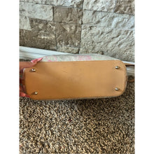Load image into Gallery viewer, Brahmin Floral Print Crème Talitha Mini Asher Tote Bag with Tan Leather Trim
