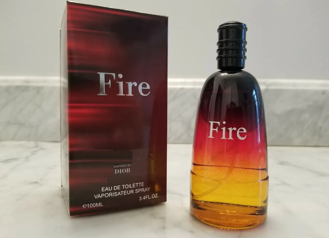 Fire Cologne 3.4 Oz/ 100 ML Rendition of Fahrenheit