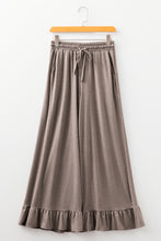 Load image into Gallery viewer, DUNE Ruffled Wide Leg Pull On High Waist Pants with Pockets
