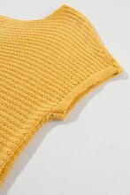 Cargar imagen en el visor de la galería, Ginger Solid Loose Knit Short Dolman Sleeve Sweater
