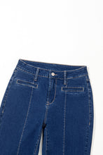 Load image into Gallery viewer, Sail Blue Center Seam Deep Wash Straight Jeans
