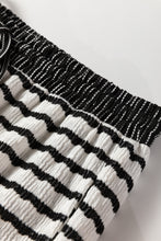 Load image into Gallery viewer, White Stripe Collared Pullover Top and Drawstring Pant Set
