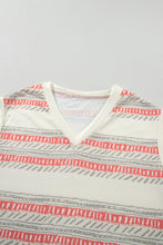 Load image into Gallery viewer, Beige Western Striped Print Casual Tank 2pcs Outfit
